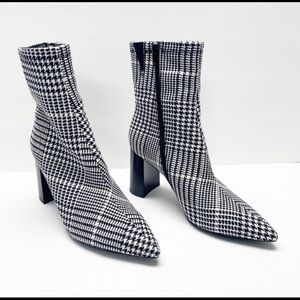 Jeffery Campbell herringbone booties-